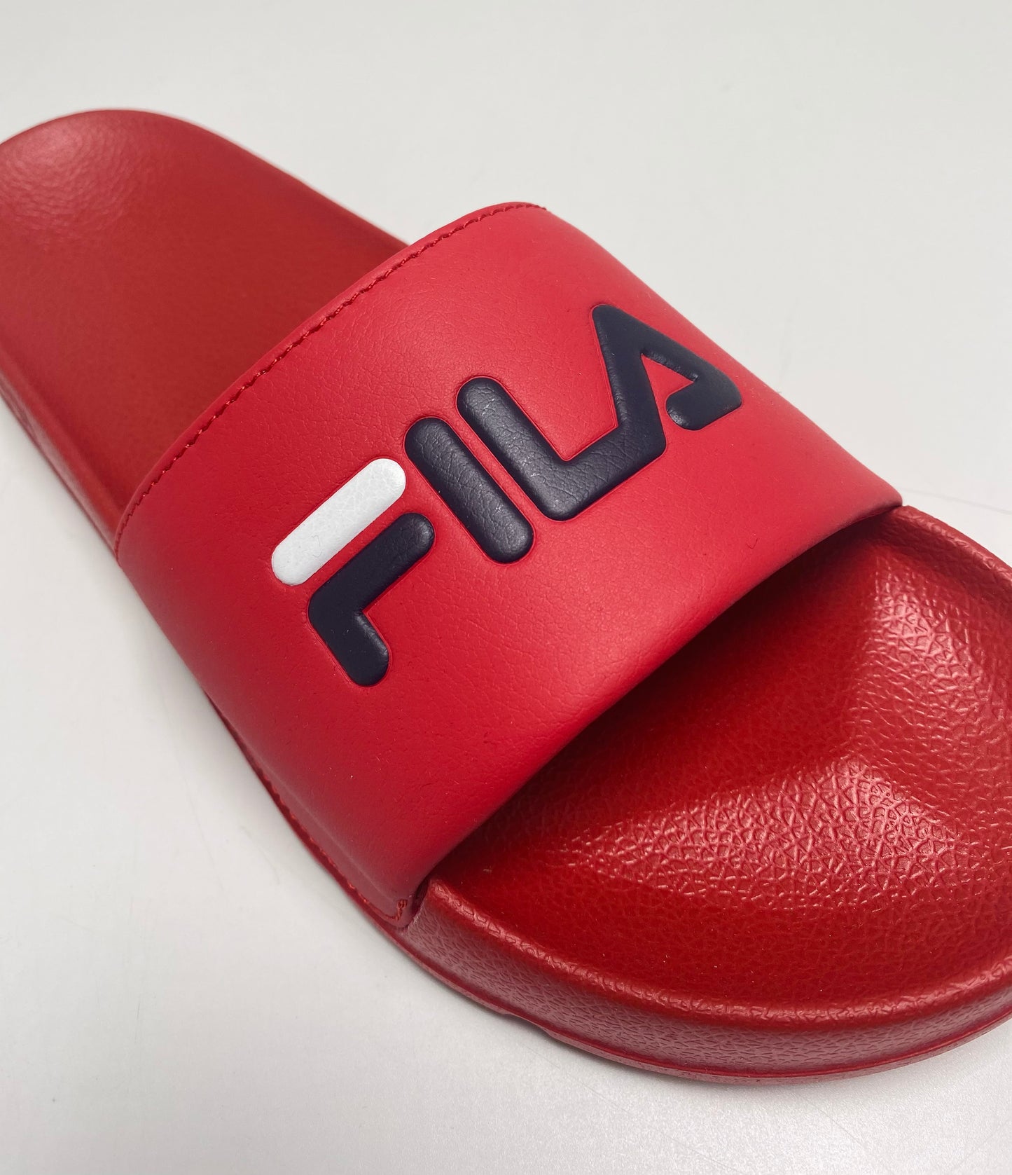 Men’s Fila Drifter Red | Navy | White Signature Flip Flops NWT