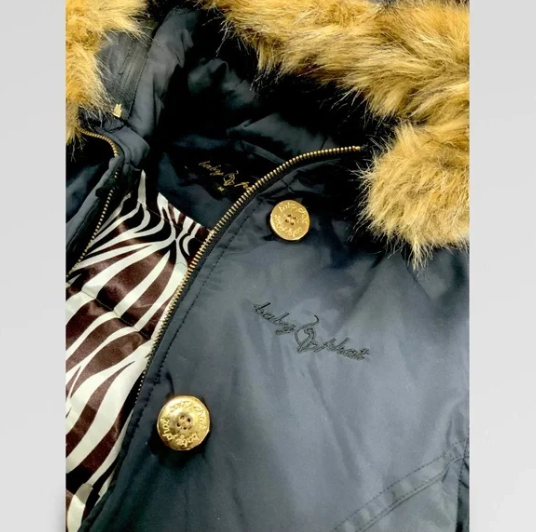 SOLD OUT Women's Baby Phat Black | Gold Hooded Jacket NWT