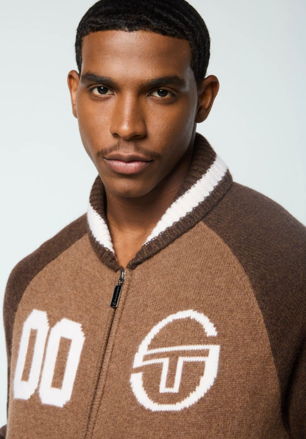 Men’s Sergio Tacchini Cappuccino | White Classic Sportwear Sweater NWT