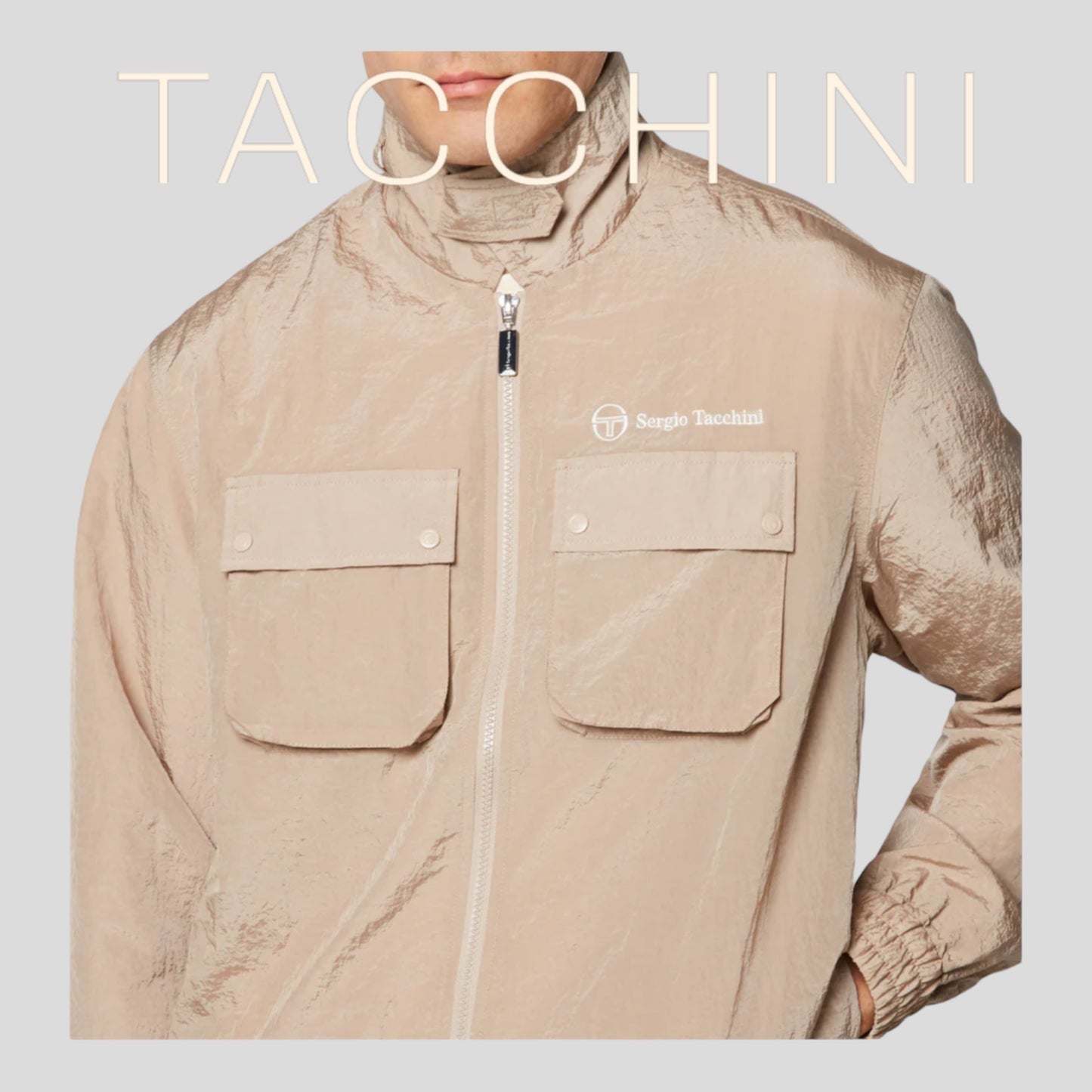 SOLD OUT Men’s Sergio Tacchini Khaki Windbreaker Tracksuit NWT