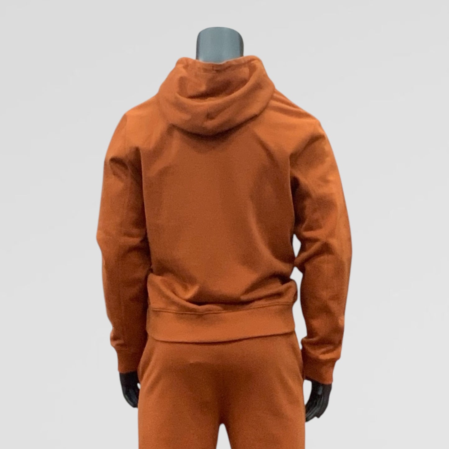 Men’s Sergio Tacchini Rust | White Hooded Fleece Tracksuit NWT