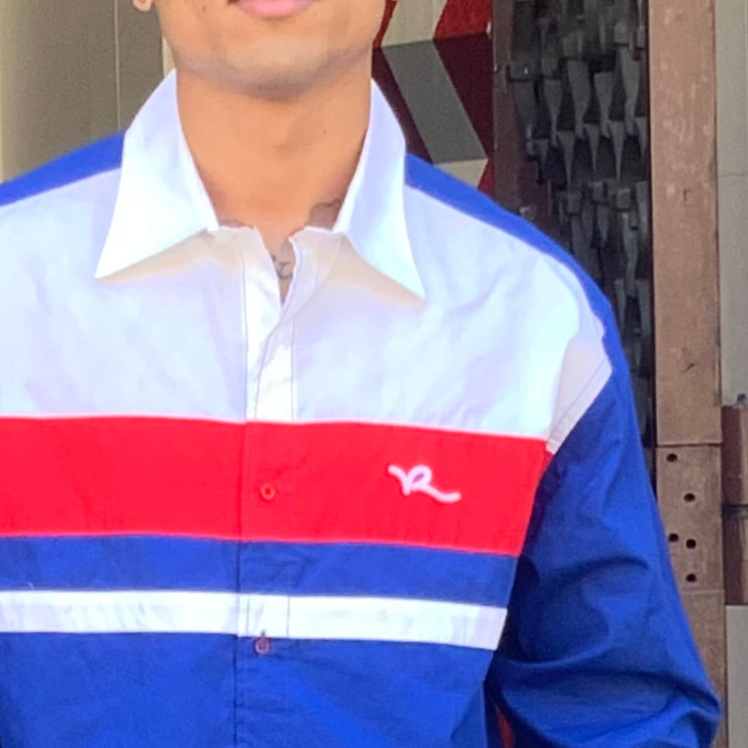 SOLD OUT Men’s Rocawear Royal Blue | White | Red L/S Button Down Shirts NWT