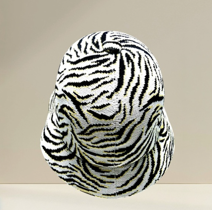 Men's Kangol Zebra Carnival White | Black | Yellow Casual Bucket Hats NWT