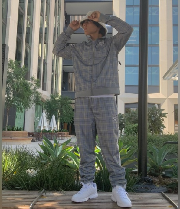 SOLD OUT Men's Fila Heather Grey | Teal | White Plaid Casual Tracksuits NWT