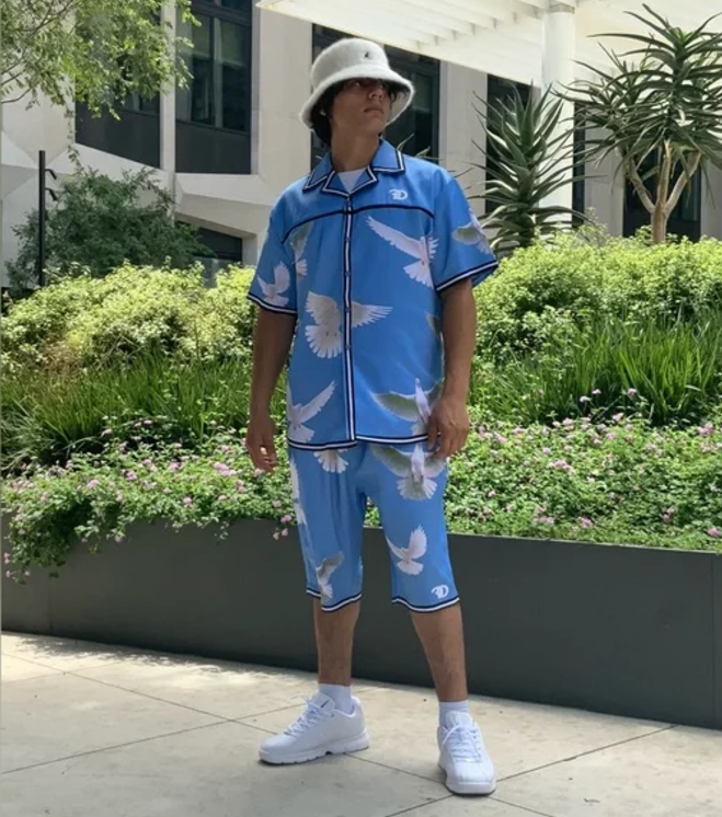 Men’s Frost Originals Sky Blue Short Set NWT