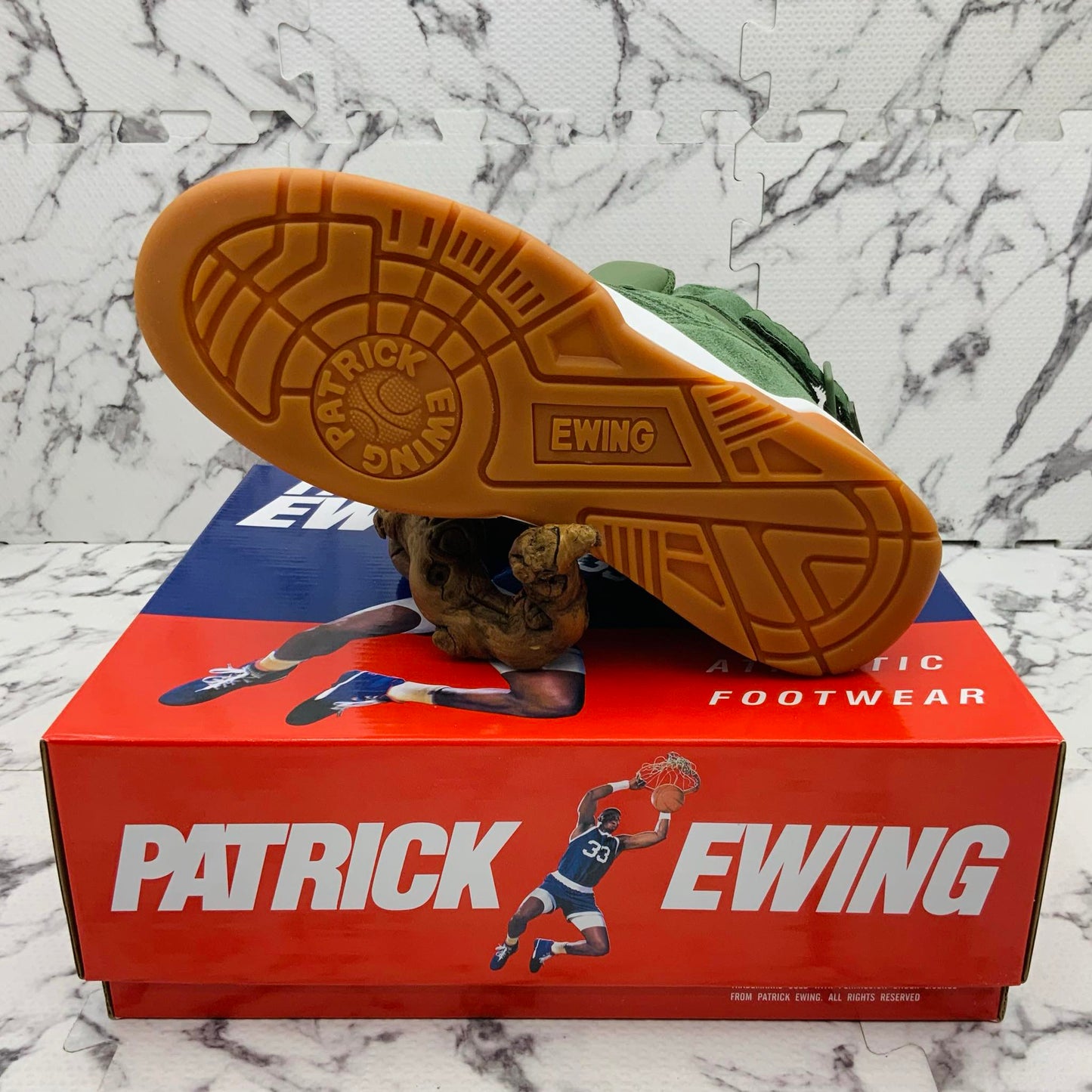 Men’s PATRICK EWING 33 HI Green | White | Gum Sneakers NWT