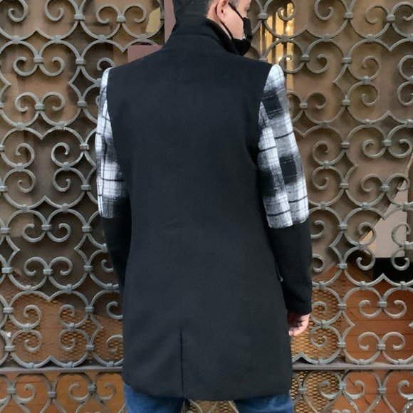 Men’s Maison Noir Black | White Plaid Jacket NWT