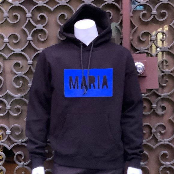 Men’s Maria By Fifty Black | Blue Hoodie NWT