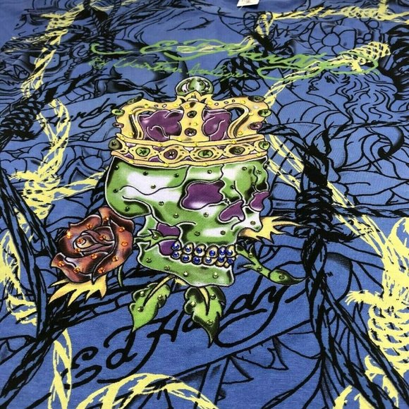Unisex Ed Hardy Blue | Black | Green Tee Shirts
