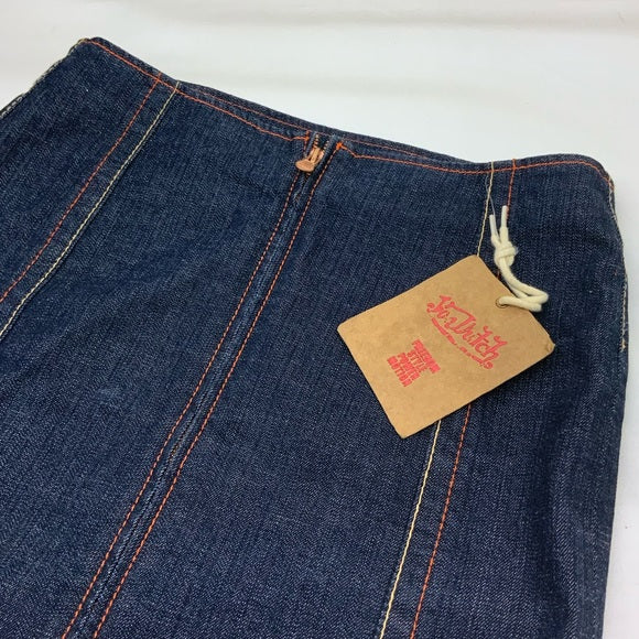 Women’s Von Ducth Raw Blue Denim Mini Skirt