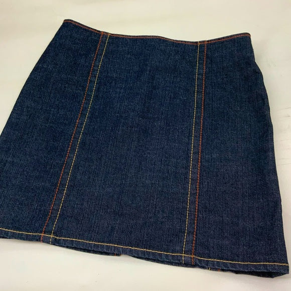 Women’s Von Ducth Raw Blue Denim Mini Skirt
