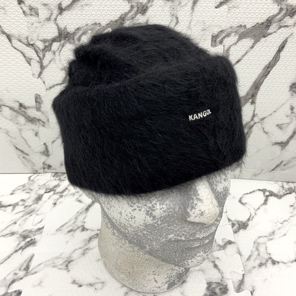 Men's Kangol Black Furgora Cuff Pull On Casual Beanie NWT