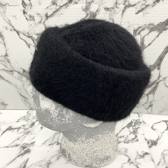 Men's Kangol Black Furgora Cuff Pull On Casual Beanie NWT