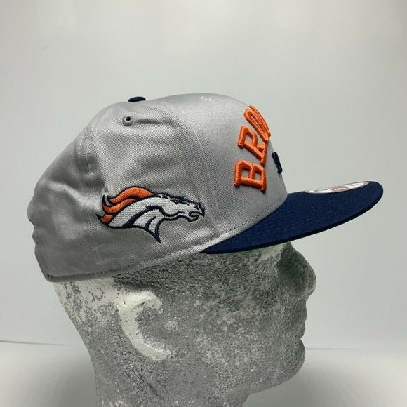 Men's New Era Cap NFL Denver Broncos 1960 Grey | Navy 9FIFTY Snapback Hat