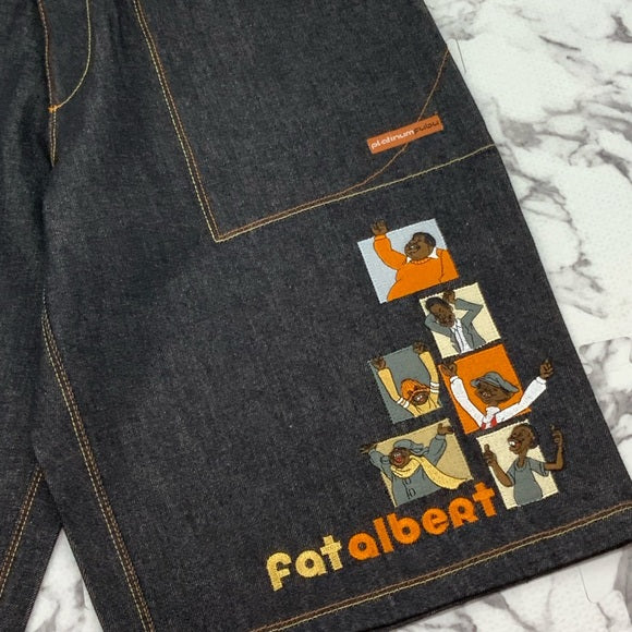 Men’s Fubu Black Phat Albert Denim Short NWT