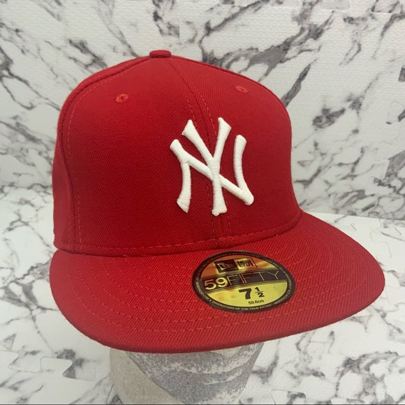 Men's New Era Cap MLB NY Yankees Red | White 59FIFTY