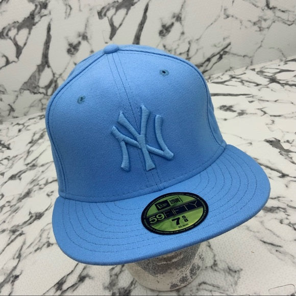 Men's New Era Cap Sky Blue NY Yankees 59FIFTY MLB NWT