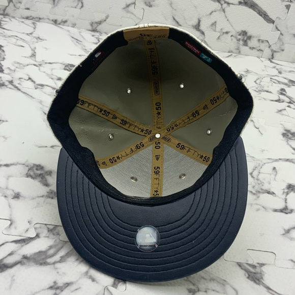 Men's New Era Cap Vintage Off White | Navy 59FIFTY LA Dodgers MLB NWT