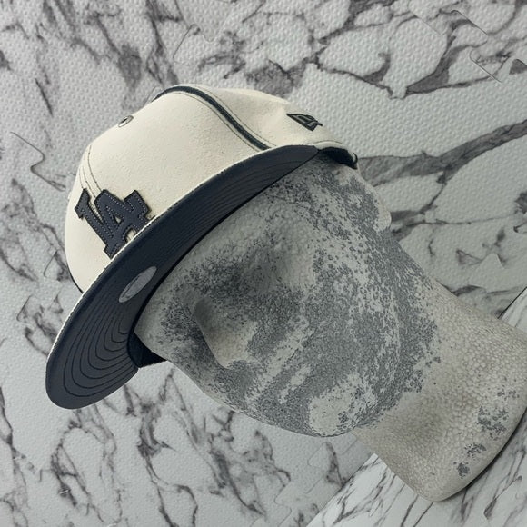 Men's New Era Cap Vintage Off White | Navy 59FIFTY LA Dodgers MLB NWT