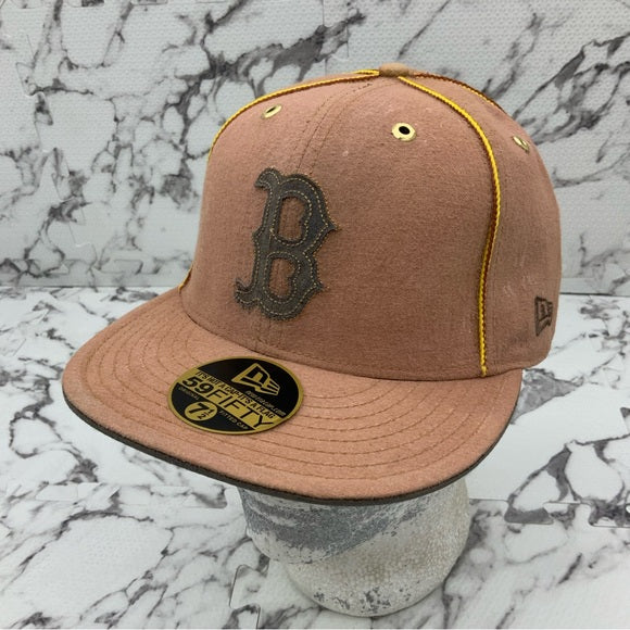 Men's New Era Vintage Brown Cap B Red Sox 59Fifty Hat NWT