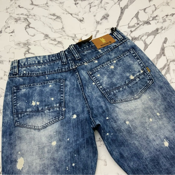 Men's Makobi Blue Sandblast Denim Shorts NWT