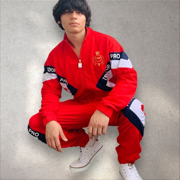Men's Troop Red | White | Navy Tracksuit NWT