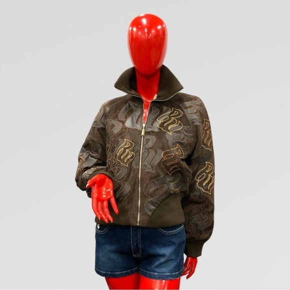 Women's Rocawear Brown All Over Jacket NWT