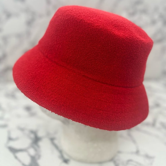 Men's Kangol Red | White Bermuda Bucket Hat NWT