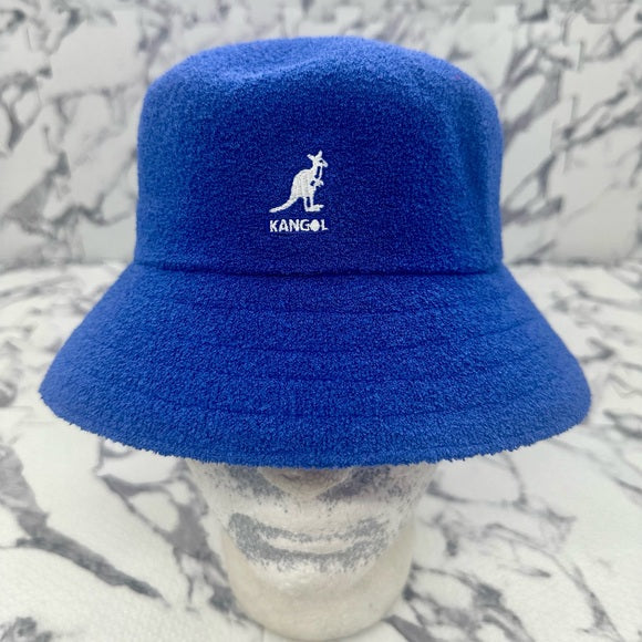 Men's Kangol Royal Blue | White Bermuda Bucket Hat NWT