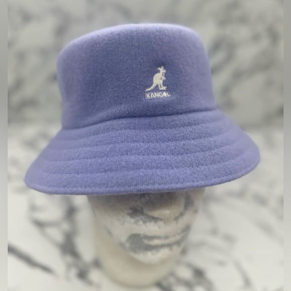 Men's Kangol Lavander | White Wool Lahinch Bucket Hat NWT