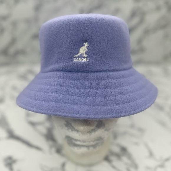 Men's Kangol Lavander | White Wool Lahinch Bucket Hat NWT
