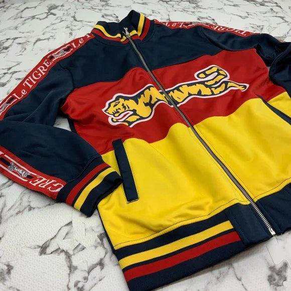 Men's Le Tigre Navy | Red | Yellow Track Jacket NWT
