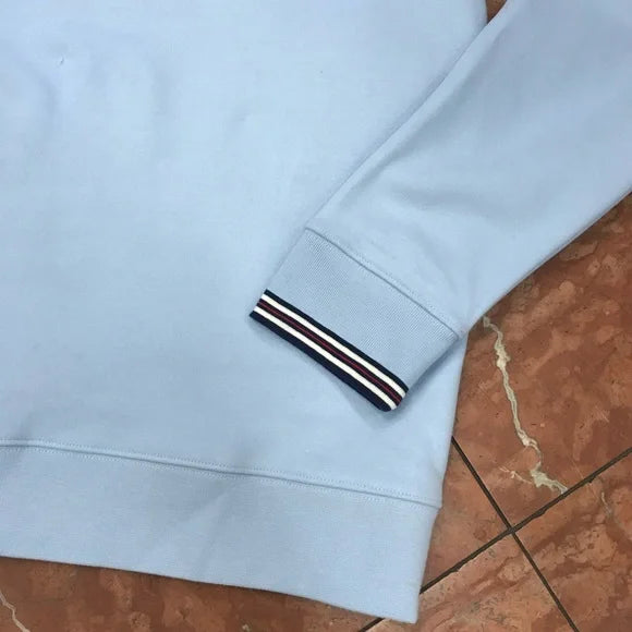 Men's Fila Sky Blue Fleece Pullover Crewneck NWT