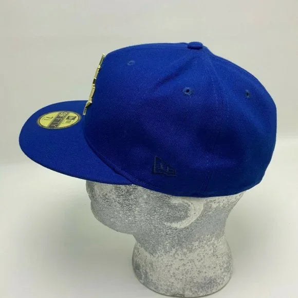 Men's New Era Cap MLB Toronto Blue Jays Royal Blue Navy Gold Plate 59FIFTY Hat