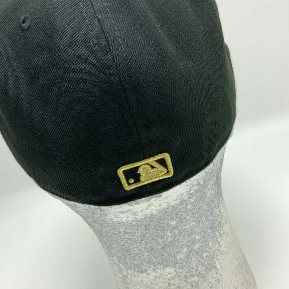 Men's New Era Cap MLB Toronto Blue Jays Black Gold Plate 59FIFTY Hat