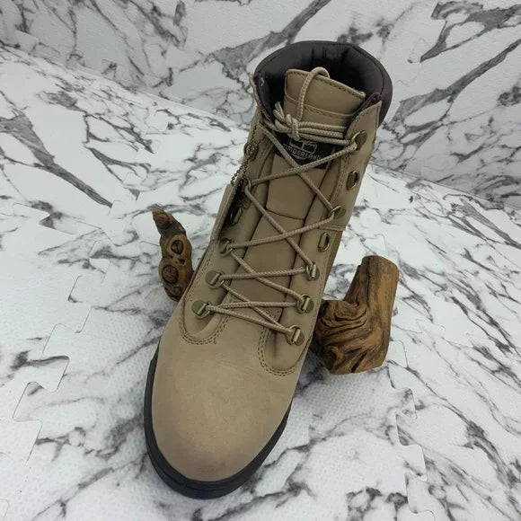 Men's Timberland Beige Heritage 6 in Waterproof Field Boots NWT