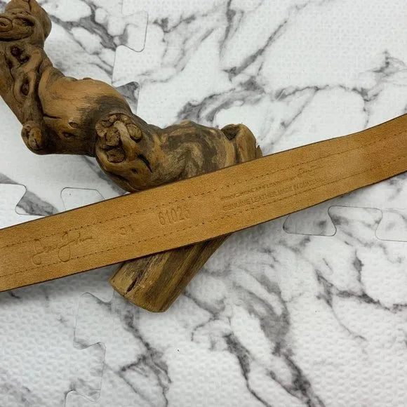 Men's Sean John Wheat | Brown Suede Belt NWT