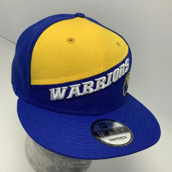 Men's New Era Cap Royal Blue | Yellow Golden State Warriors 9FIFTY NBA NWT