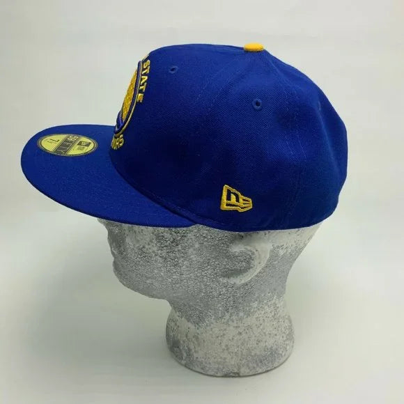 Men's New Era Cap Royal Blue | Yellow Golden State Warriors Big Logo 59FIFTY NB
