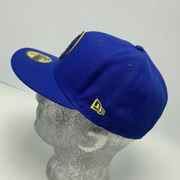 Men's New Era Cap Royal Blue | Yellow Golden State Warriors 59FIFTY NBA NWT