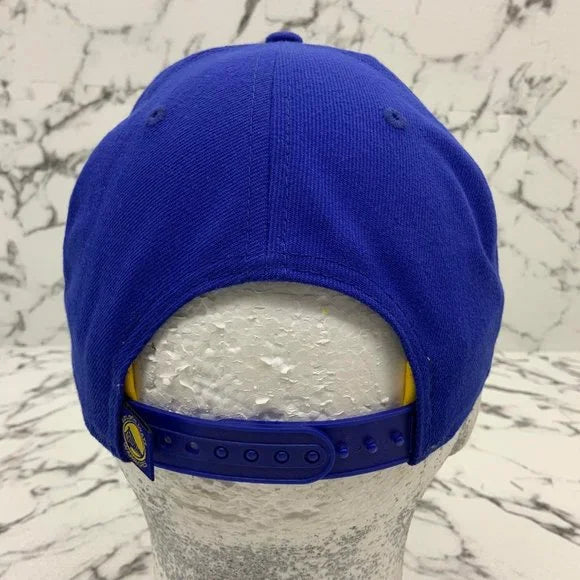 Men's New Era Cap Royal Blue | Yellow State Warriors Big Logo 9FIFTY NBA NWT