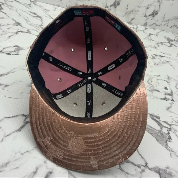 Men's New Era Cap Vintage Rose Brown Boston Red Sox 59FIFTY Hat NWT