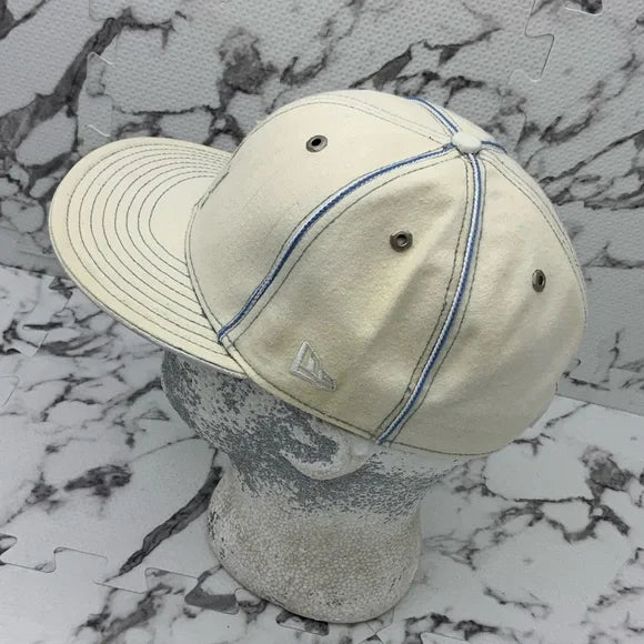 Men's New Era Cap Vintage Off White | Sky Blue 59Fifty Hat NWT