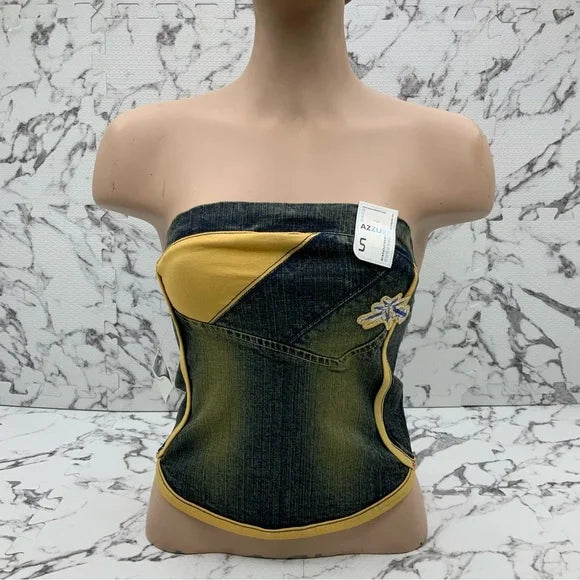 Women’s Azzure Dk Blue | Vintage Denim Strapless NWT