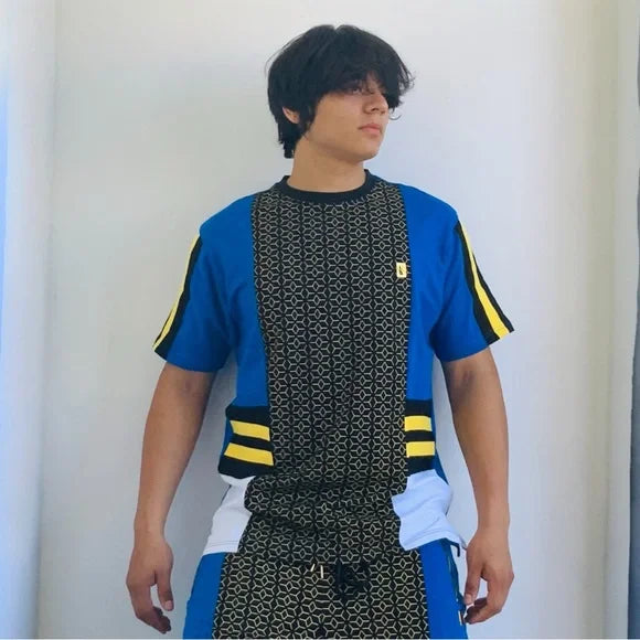 Men’s Makobi Royal Blue | Yellow | Black | White Tracksuit NWT