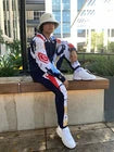 Men's Fila Navy White Museum Printed Windbreaker Tracksuit