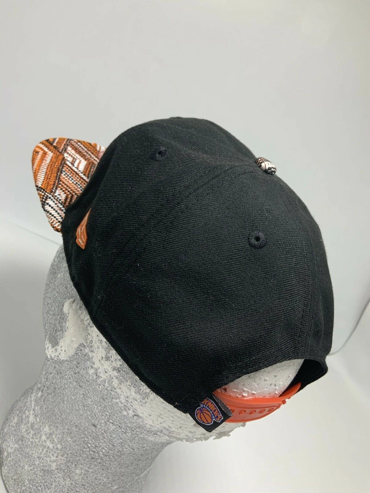 Men's New Era Cap Black | Orange NY Knicks 9FIFTY NBA