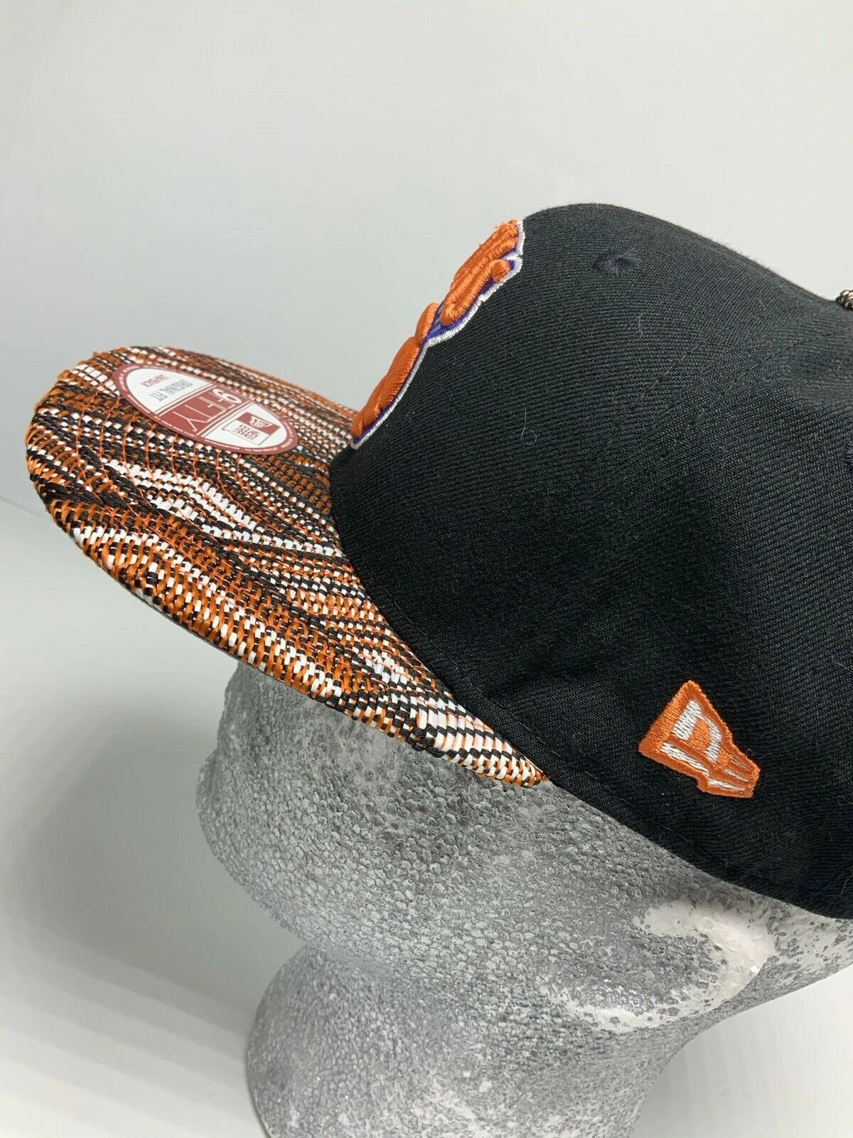 Men's New Era Cap Black | Orange NY Knicks 9FIFTY NBA