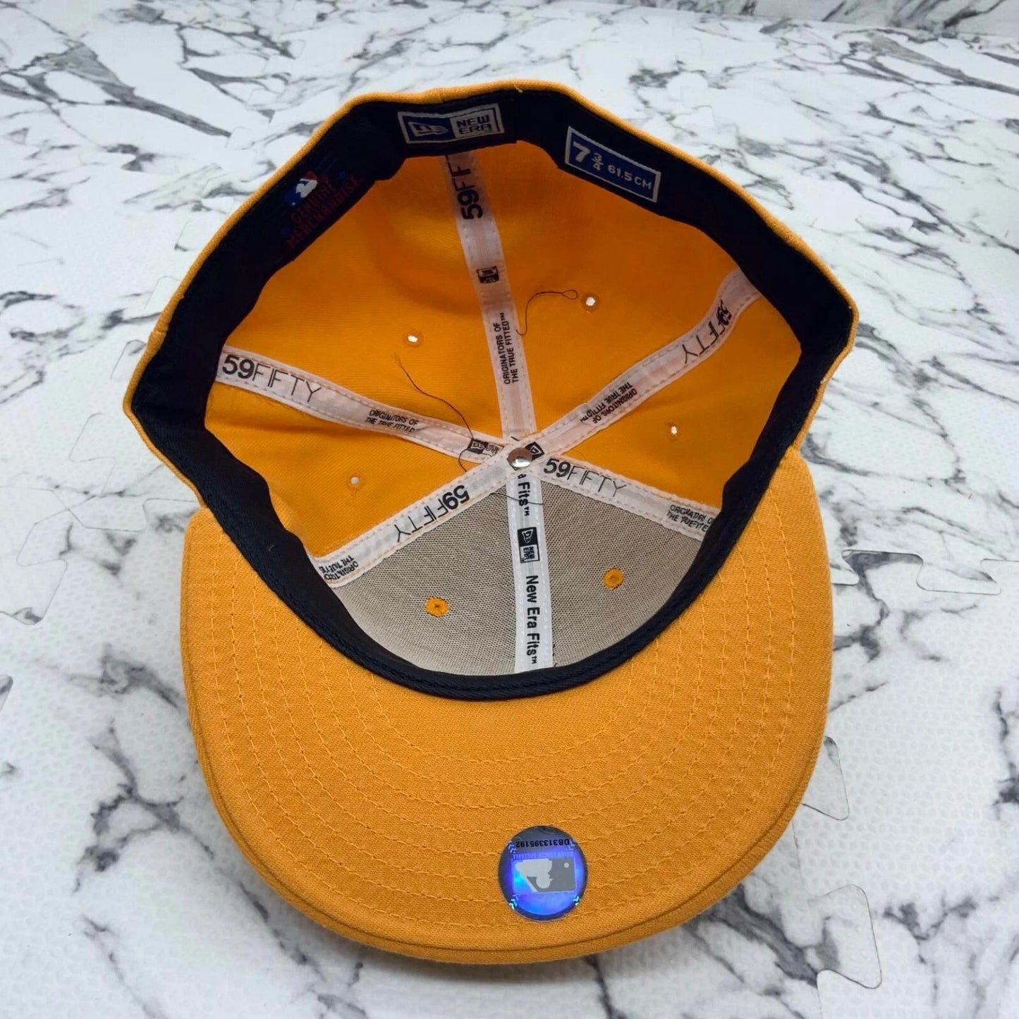 New Era Cap MLB NY Yankees Cantaloupe | White Logo 59FIFTY Hat