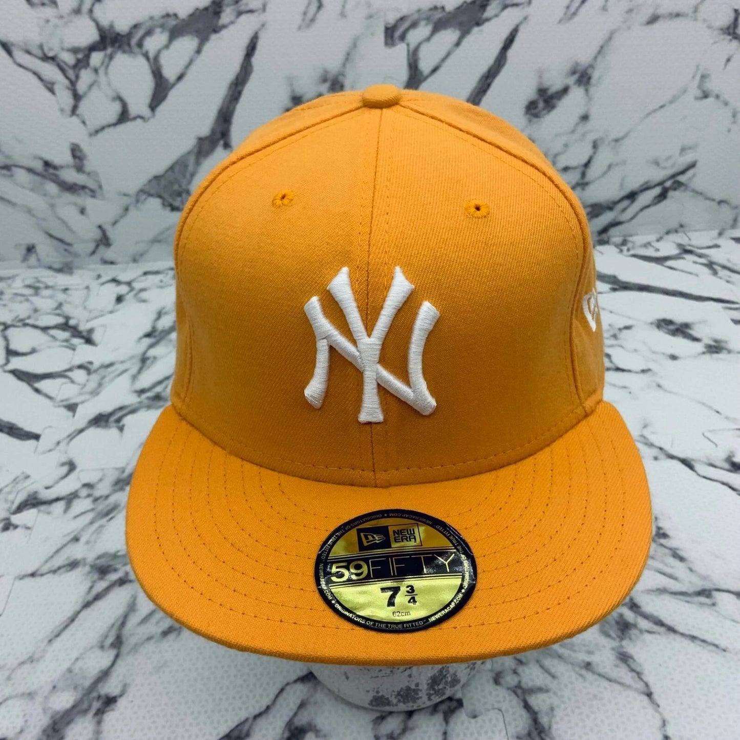 New Era Cap MLB NY Yankees Cantaloupe | White Logo 59FIFTY Hat